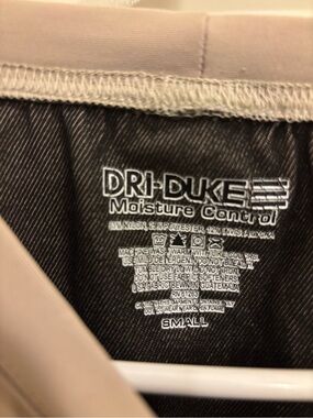 Dri-Duke Moisture Control Men’s Shirt - Beige/Black - Small